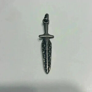 Stainless Steel‎ dagger pendant 2.5”